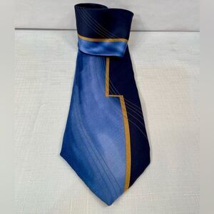 Puritan Navy and Gold Men's Tie
